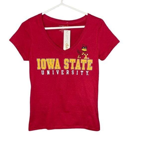 Camp‎ David NWT Iowa State Ruby Red Cyclones Tshirt Size Small - Picture 1 of 4